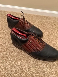 Footjoy Classics Schuhe Braun Schwarz Made in USA Vintage 10,5 E 75151A - Bild 1 von 11