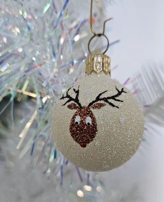 Patricia Breen Miniature Week! Studio Gift Ball HCB Event 2003 Reindeer - Image 1 of 3