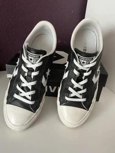 Converse Sehr Schöne Sneaker Glattes Leder Gr. 39 Schwarz/ Weiß - Bild 1 von 6