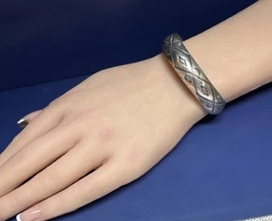 Wilber Tracy Navajo Sterling Silver Cuff 5” Bracelet 🩵16.5 Grams - Picture 1 of 9