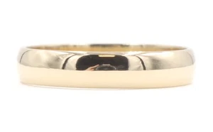 High Shine 14KT Yellow Gold 4mm Wide Classic Wedding Band Ring Size 8.5 by FG - Picture 1 of 14