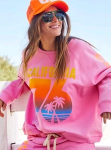 hammill and co Hot Pink California Pullover Sweater Size L As New - Picture 1 of 8