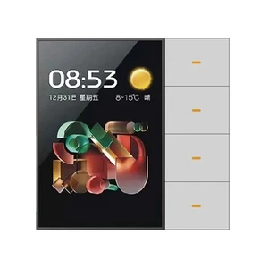 Tuya  3.5 Inch  Wall   Screen 4 Groups  8-Way Scene  Sensor Dimming   Home2973 - Picture 1 of 8