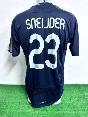MAGLIA REAL MADRID SNEIJDER MATCH WORN SHIRT JERSEY CAMISETA 2007/2008 COA - Immagine 1 di 4
