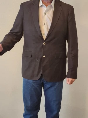 Abrigo Blazer Deportivo Robert Graham 2 Botones Para Hombre 42R Gris Carbón Pana Foto 1 de 4