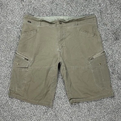 Kuhl Kourage Kargo Shorts Mens 40 12” Inseam Dark Khaki Hiking Outdoors Athletic - Image 1 of 4