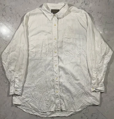 Camisa Eddie Bauer Para Mujer Abotonada Talla Mediana Blanca Manga Larga Exterior Informal Foto 1 de 4