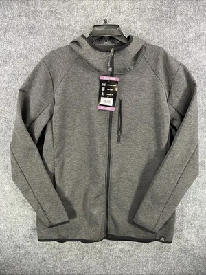 Mens Jacket Full Zip Polar Work Outdoor Warm Anti Pill Coat Top Gray XXL NWT (T) - Image 1 of 4