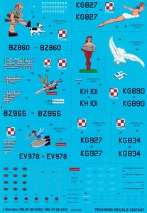 Liberator - 1586 Independent Squadron for Task Spec. 1944 - 32074 - decals - Picture 1 of 3