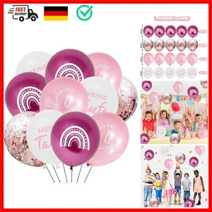 Taufe Deko Luftballon Rosa,20 Stk Taufdeko Luftballons Taufe, Deko Taufe Mädc... - Bild 1 von 9