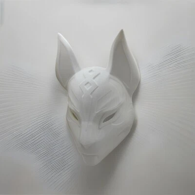 Kitsune Japan Fuchs Maske Kostüm Gamer Fan Art 3D Druck Cosplay Große Größe - Bild 1 von 4