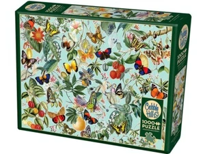 Cobble Hill 1000 Piece Jigsaw Puzzle - Fruit & Flutterbies - Picture 1 of 1