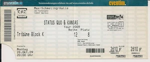 STATUS QUO & Kansas Used Free Ticket Berlin 26.10.2009 - Bild 1 von 1