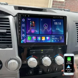 Car Stereo GPS Navi Wifi FM BT Radio for Apple Carplay For Toyota Tundra Sequoia - Picture 1 of 24