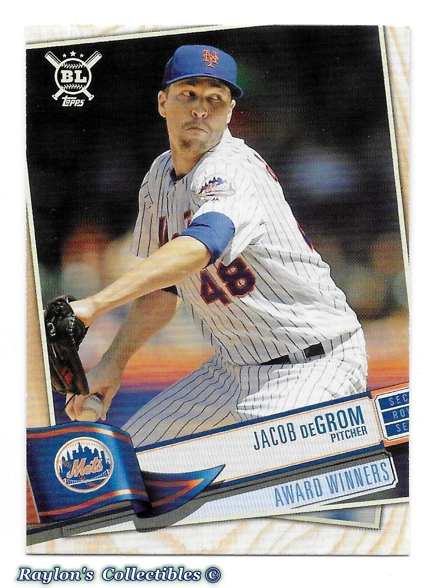⚾️ 2019 ~ Topps Big League #383 ~ Jacob deGrom ~ NL Cy Young ~ Mets ~ NmMt=8