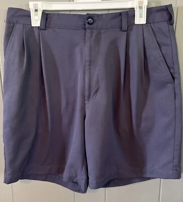 Croft & Barrow Shorts Men's Size 34 Pleated Above Knee Blue EUC - Image 1 of 3