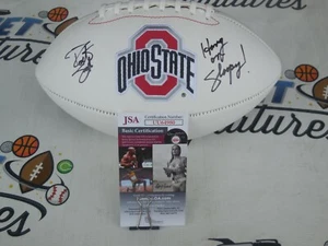 Robert Smith signed Ohio State OSU Buckeyes football w/ Hang on Sloopy JSA COA - Picture 1 of 2