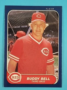 1986 Fleer Buddy Bell Cincinnati Reds #172 - Picture 1 of 2
