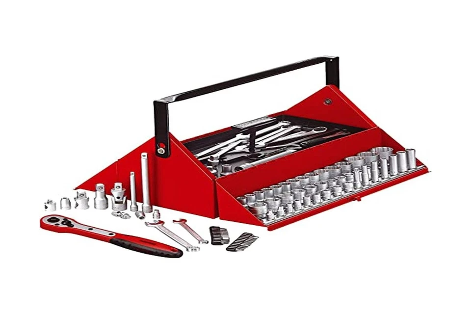 Teng Tools 187 Piece Mechanics Tool Kit - TC187, Silver - Image 1 of 1