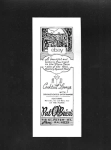 PAT O' BRIEN'S NEW ORLEANS COCKTAIL LOUNGE IM HOF IN VIEUX CARRE 1951 AD - Bild 1 von 1