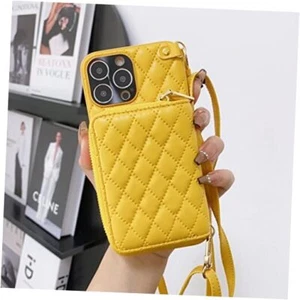 for Case Wallet for Women, Stylish Crossbody Wallet Phone iPhone 16 Pro Yellow - Picture 1 of 7