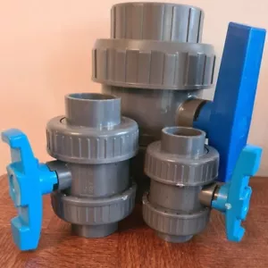 Pressure / solvent weld double union ball valves koi pond, filters, koi carp - Picture 1 of 4