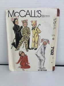 Uncut One Piece Animal Costume Sewing Pattern All In One Onesey McCalls Kids - Picture 1 of 11