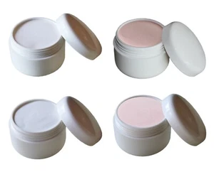 4x 10g Acryl Pulver Klar Weiß Rose Cover Make-Up Puder Acryl Set Acrylnägel - Bild 1 von 3