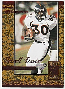 Tarjeta de fútbol americano Donruss Elite Series #es-6 Terrell Davis Denver Broncos 2000 - Imagen 1 de 1