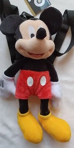 Disney Mickey Mouse 14" Plush Preschooler Backpack Stuffed Toy Adjustable Straps - Picture 1 of 5