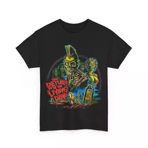 Camiseta de la película El regreso de los muertos vivientes unisex camiseta de algodón pesado - Imagen 1 de 9