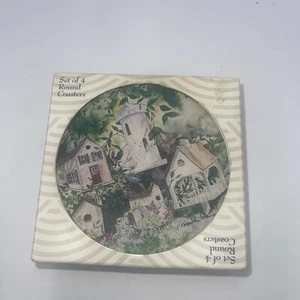 Set 4 sottobicchieri vintage in legno campagna francese shabby chic. - Foto 1 di 4