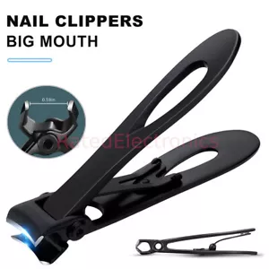 Extra Large Sharp Toe Nail Clippers Heavy Duty Hard Thick Nail Cutter Stainless - Picture 1 of 12