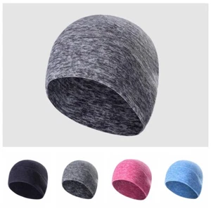 Winter Thermal Skull Cap Helmet Liner Running Beanie Athletic Cycling Head Hat - Picture 1 of 12