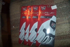 4 BRANDNEUE Wilson Grip Soft Herren LH Kadett Extra Large XL Handschuhe weiß - Bild 1 von 1