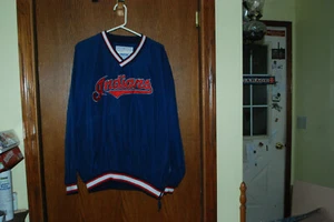 vtg Cleveland Indians Starter Genuine Merchandise V-Neck Pullover Xlarge - Picture 1 of 6