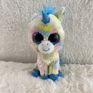 TY Beanie Boos 6" BLITZ the Unicorn Plush Stuffed Animal Toy No Heart Tag TYSILK - Picture 1 of 9