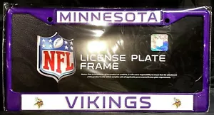 NFL Minnesota Vikings Purple Metallic License Plate - Picture 1 of 1