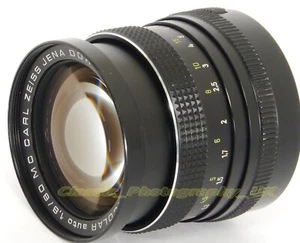 Zeiss PANCOLAR 1.8/80mm Jena DDR M42 Film & DIGITAL fit PORTRAIT Lens 80mm F1.8 - Picture 1 of 14