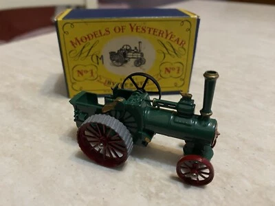 Matchbox Lesney Models of Yesteryear n° Y-1 Alchin Traction 1:60 anni 70 in box - Bild 1 von 4