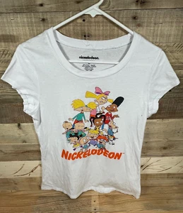 Nickelodeon Characters Women’s XL White T Shirt Rugrats Rocko Short Sleeve Top - Picture 1 of 5