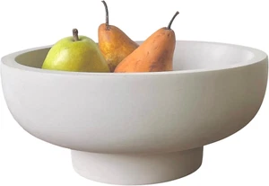 Concrete Fruit Bowl for Kitchen Counter - Large Decorative Bowls for Home Decor  - Picture 1 of 12