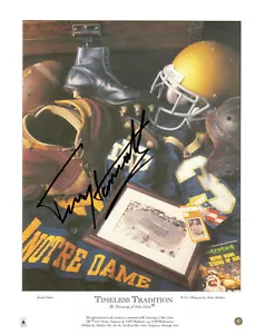 TERRY HANRATTY SIGNED 8X10 PHOTO UNIVERSITY OF NOTRE DAME FOOTBALL AUTOGRAPHED - Picture 1 of 1