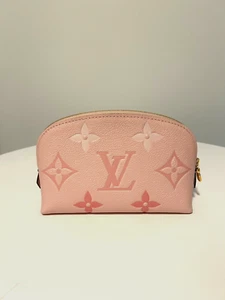 Louis Vuitton Authentic Rosebud Empreinte Pink Cosmetic Pouch Makeup Bag New - Picture 1 of 10