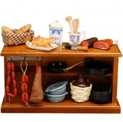 Dollhouse Filled Tuscany Counter 1.861/0 Reutter Miniature - Image 1 of 4