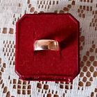 9 Carat Yellow Gold Plain D-Shaped Wedding Band Width 6mm Size Unknown 