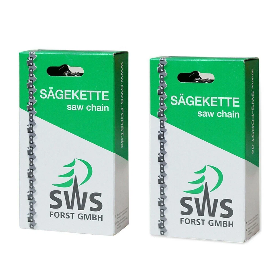 2 St. SWS Forst Sägekette langer Schneidezahn 3/8 1,3 mm 40 TG komp. Dolmar,Echo