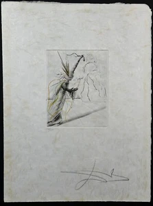 DALI The Magicians L'Illusionist Hand Signed Numbered Etching Surreal ART - Picture 1 of 4
