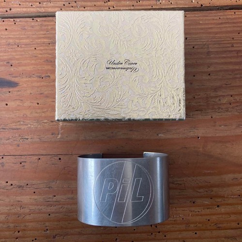 UNDERCOVER Bracciale PIL Public Image Ltd Logo con Scatola Sottocoperta Raro Ottone Argento