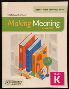K - Making Meaning - ASSESSMENT RESOURCE BOOK - 3rd Edition (2015) - Picture 1 of 8